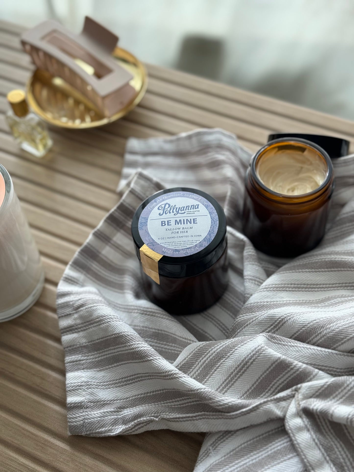 be mine tallow balm, natural skincare, front label